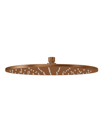 Round Shower Rose 300mm - Lustre Bronze