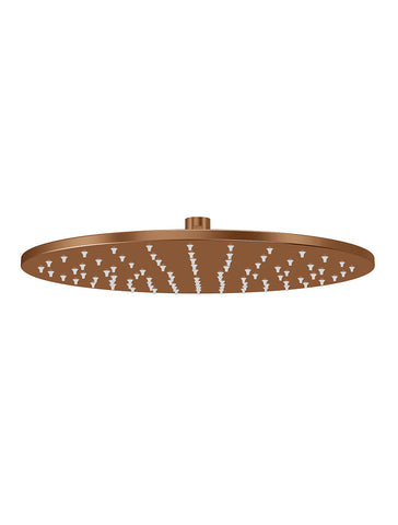 Round Shower Rose 300mm - Lustre Bronze
