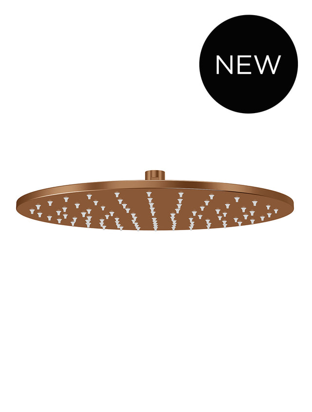 Round Shower Rose 300mm - Lustre Bronze