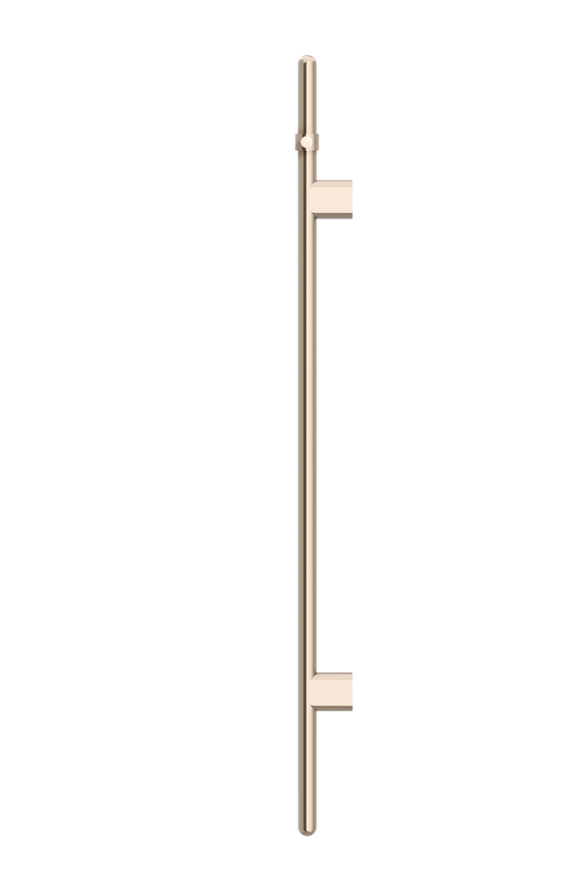 Heated Vertical Towel Rail - Champagne (SKU: MHT02B-CH) by Meir