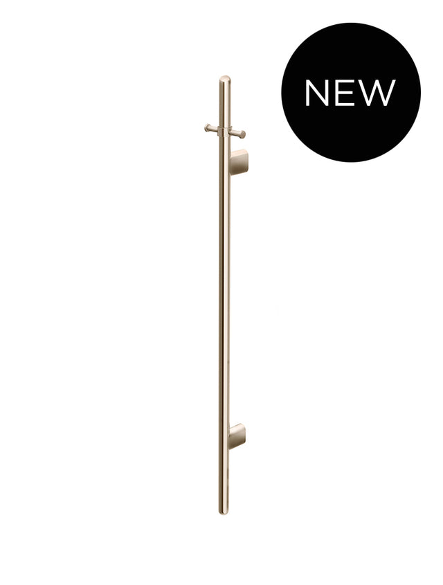 Heated Vertical Towel Rail - Champagne (SKU: MHT02B-CH) by Meir