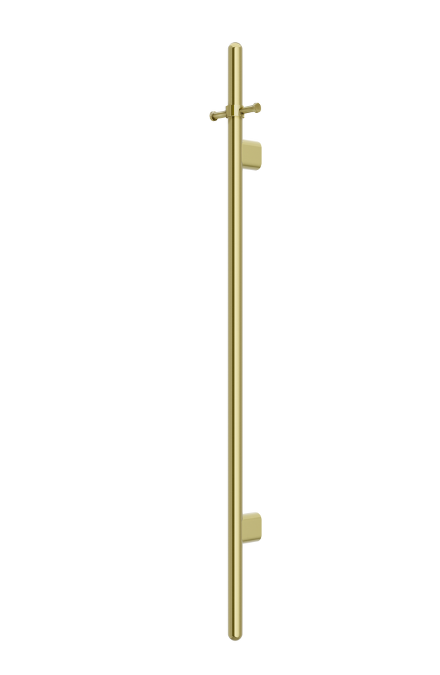 Heated Vertical Towel Rail - PVD Tiger Bronze (SKU: MHT02B-PVDBB) by Meir