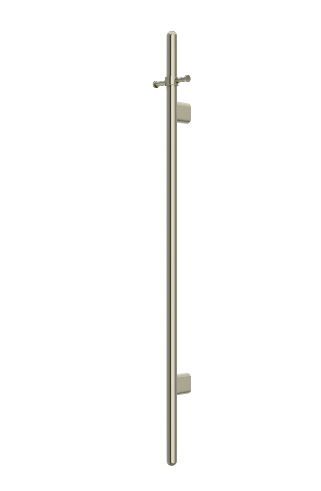 Heated Vertical Towel Rail - PVD Brushed Nickel (SKU: MHT02B-PVDBN) by Meir