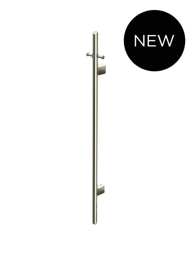 Heated Vertical Towel Rail - PVD Brushed Nickel (SKU: MHT02B-PVDBN) by Meir