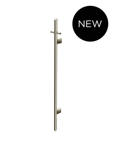 Heated Vertical Towel Rail - PVD Brushed Nickel