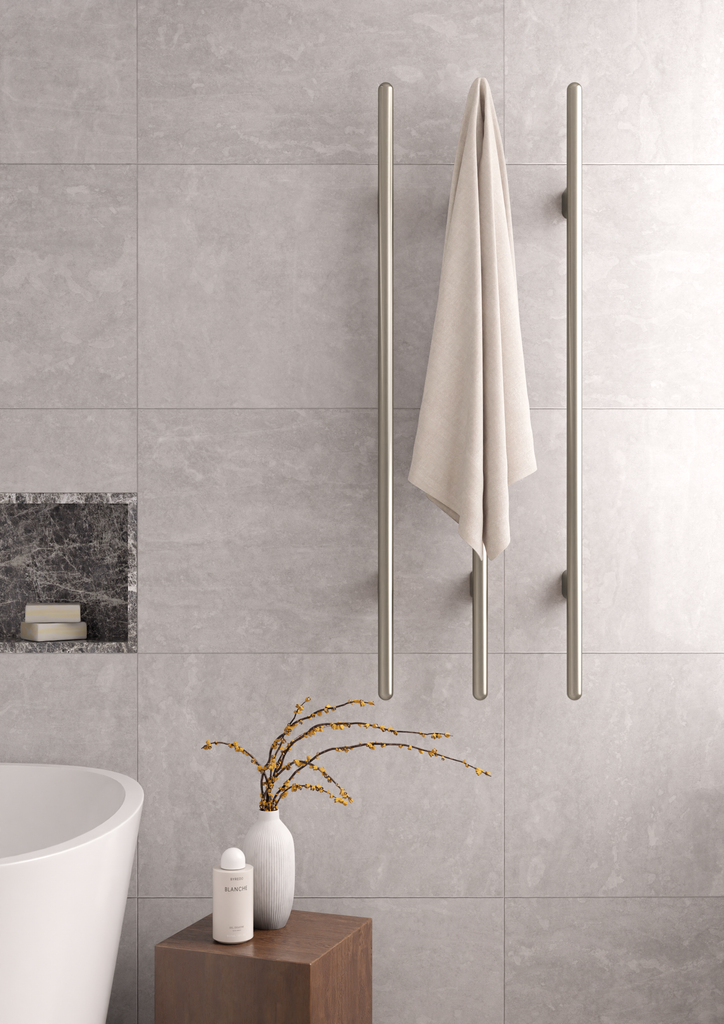 Heated Vertical Towel Rail Lustre Bronze MHT02B PVDBZ Meir