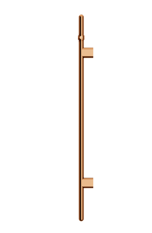 Heated Vertical Towel Rail - Lustre Bronze
