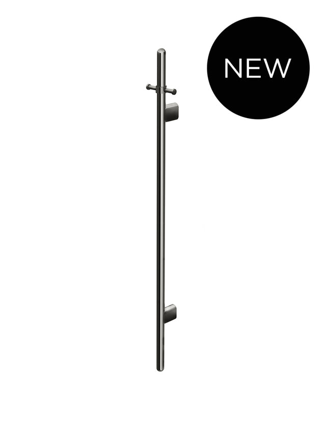 Heated Vertical Towel Rail - Shadow Gunmetal (SKU: MHT02B-PVDGM) by Meir