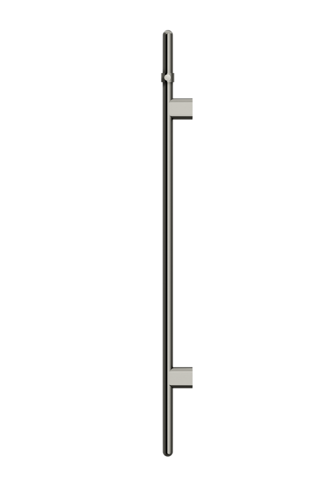 Heated Vertical Towel Rail - Shadow Gunmetal (SKU: MHT02B-PVDGM) by Meir