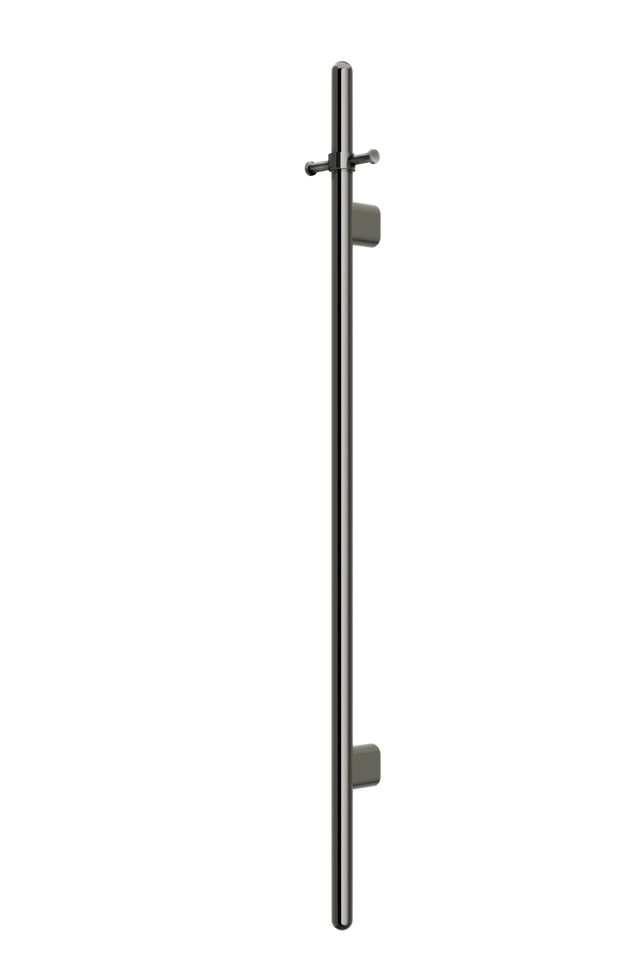Heated Vertical Towel Rail - Shadow Gunmetal (SKU: MHT02B-PVDGM) by Meir