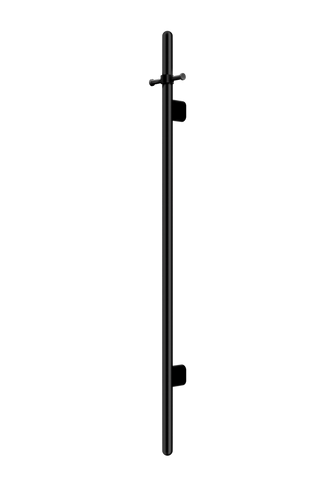 Heated Vertical Towel Rail - Matte Black