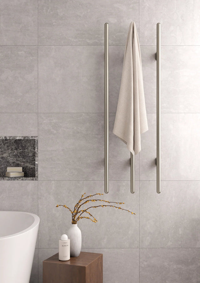 Heated Vertical Towel Rail - Default Title (SKU: MHT02B-PVDBB) by Meir