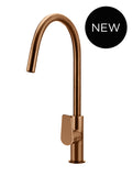 Round Paddle Piccola Pull Out Kitchen Mixer Tap - Lustre Bronze - MK17PD-PVDBZ