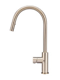 Round Pinless Piccola Pull Out Kitchen Mixer Tap - Champagne - MK17PN-CH