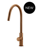 Round Pinless Piccola Pull Out Kitchen Mixer Tap - Lustre Bronze - MK17PN-PVDBZ