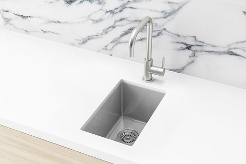 Lavello Bar Sink - Single Bowl 382 x 272 - PVD Brushed Nickel