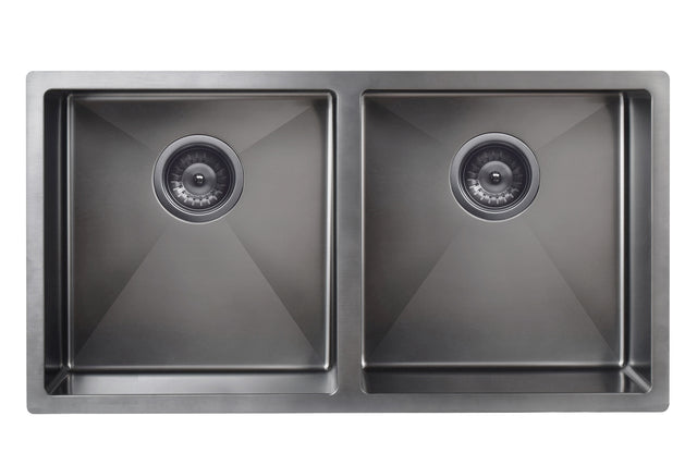 Lavello Kitchen Sink - Double Bowl 860 x 440 - PVD - Default Title (SKU: MKSP-D860440-PVDGM) by Meir