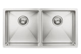 Kitchen Sink - Double Bowl 860 x 440 - PVD Brushed Nickel - MKSP-D860440-PVDBN