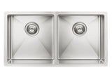 Kitchen Sink - Double Bowl 860 x 440 - PVD Brushed Nickel - MKSP-D860440-PVDBN