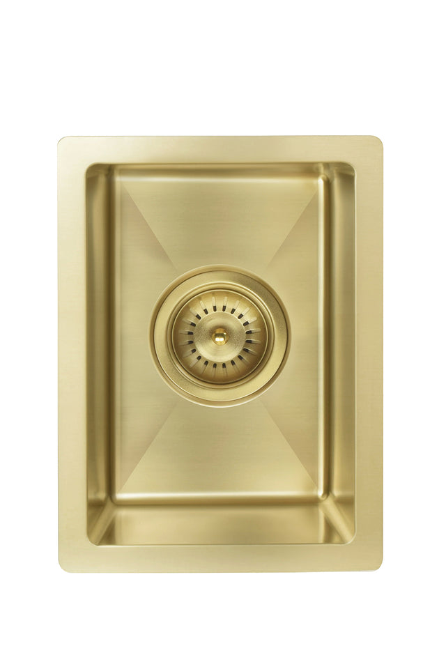 Lavello Bar Sink - Single Bowl 382 x 272 - Brushed Bronze Gold (SKU: MKSP-S322222-PVDBB) by Meir