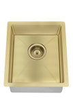 Lavello Kitchen Sink - Single Bowl 380 x 440 - PVD Brushed Bronze Gold - MKSP-S380440-PVDBB