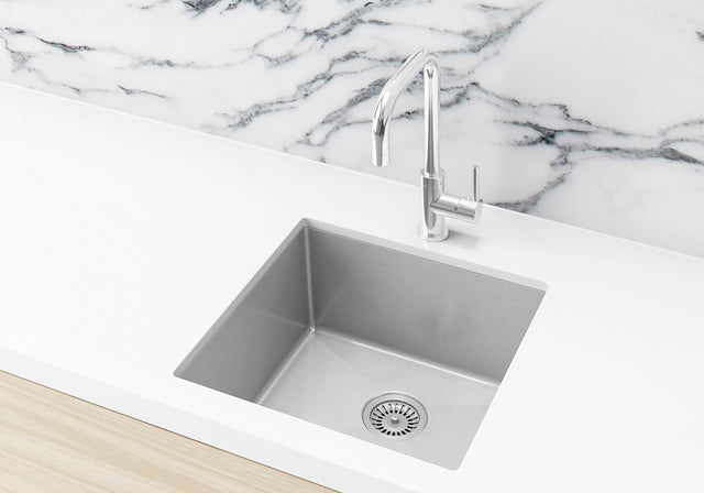 Lavello Kitchen Sink - Single Bowl 450 x 450 - PVD Brushed Nickel (SKU: MKSP-S450450-PVDBN) by Meir