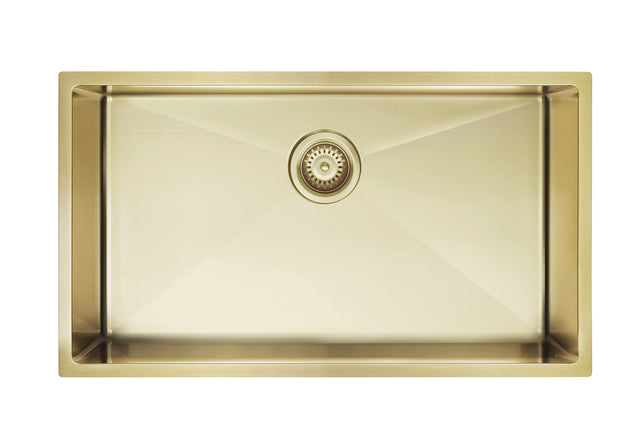 Lavello Kitchen Sink - Single Bowl 760 x 440 - PVD - PVD Brushed Bronze Gold (SKU: MKSP-S760440-PVDBB) by Meir