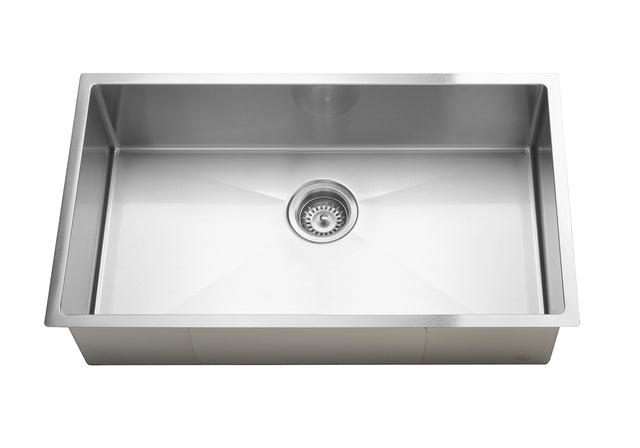 Lavello Kitchen Sink - Single Bowl 760 x 440 - PVD Brushed Nickel (SKU: MKSP-S760440-PVDBN) by Meir