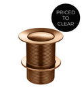 40mm Pop Up Waste - No Overflow / Unslotted -  Lustre Bronze - MP04-B40-PVDBZ