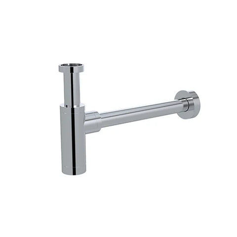 Round bottle trap for 32mm basin waste - Polished Chrome