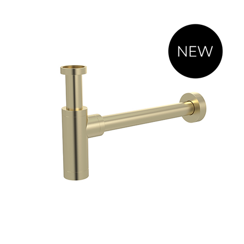 Round bottle trap for 32mm basin waste - PVD Tiger Bronze