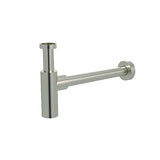 Round bottle trap for 32mm basin waste - PVD Brushed Nickel - MP05F-R32-PVDBN
