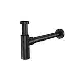 Round bottle trap for 32mm basin waste - Matte Black - MP05F-R32