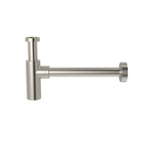 Round bottle trap for 32mm basin waste - PVD Brushed Nickel - MP05F-R32-PVDBN