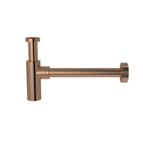 Round bottle trap for 32mm basin waste - PVD Lustre Bronze - MP05F-R32-PVDBZ