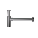 Round bottle trap for 32mm basin waste - PVD Shadow Gunmetal - MP05F-R32-PVDGM