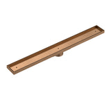 Shower Channel Waste With Tile Insert 900mm - Lustre Bronze - MP06F-T900-PVDBZ
