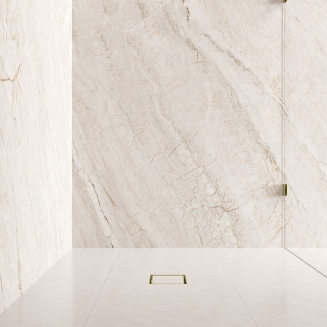 Shower Waste with Tile Insert - Default Title (SKU: MP06N-T100-PVDBZ) by Meir