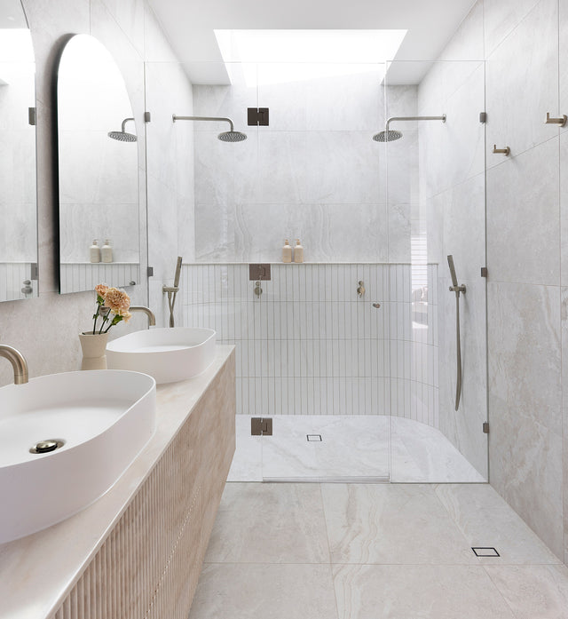 Shower Waste with Tile Insert - Default Title (SKU: MP06N-T100-CH) by Meir
