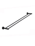 Round Double Towel Rail 900mm - Matte Black - MR01-R90