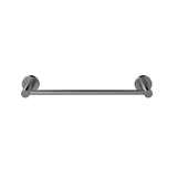 Round Single Towel Rail 300mm - PVD Shadow Gunmetal - MR01-SR30-PVDGM