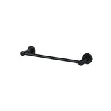 Round Single Towel Rail 300mm - Matte Black - MR01-SR30