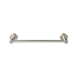 Round Single Towel Rail 300mm - PVD Brushed Nickel - MR01-SR30-PVDBN
