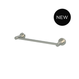 Round Single Towel Rail 300mm - PVD Brushed Nickel - MR01-SR30-PVDBN