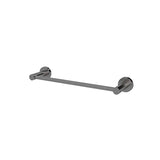 Round Single Towel Rail 300mm - PVD Shadow Gunmetal - MR01-SR30-PVDGM
