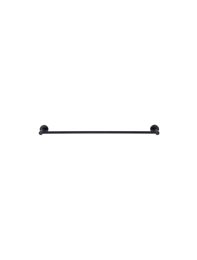 Round Single Towel Rail 600mm - Matte Black (SKU: MR01-SR60) by Meir