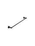 Round Single Towel Rail 600mm - Matte Black - MR01-SR60