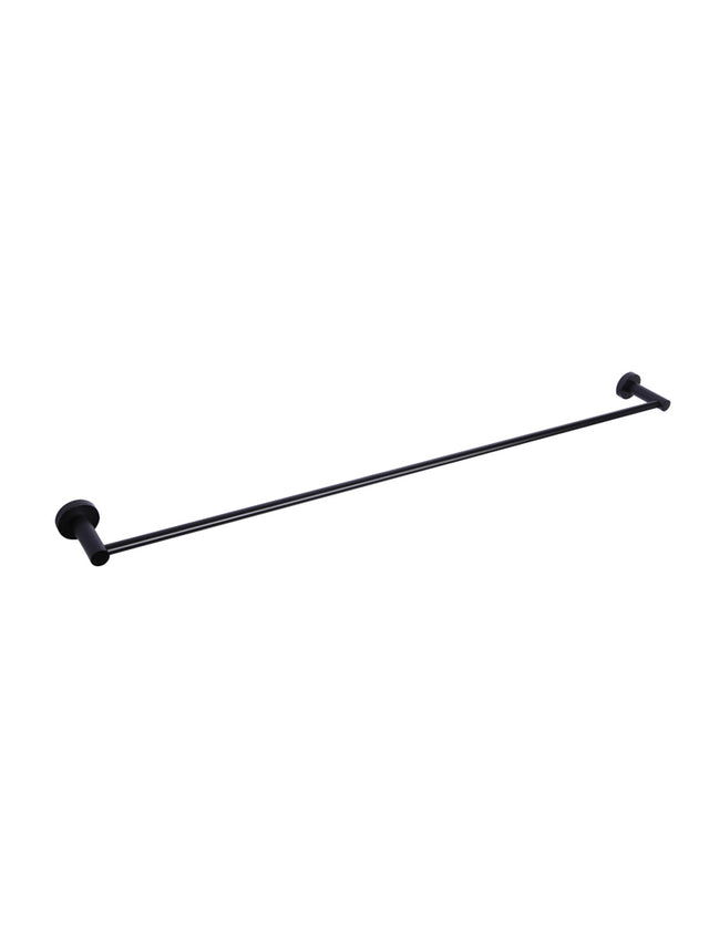 Round Single Towel Rail - Matte Black (SKU: MR01-SR90) by Meir