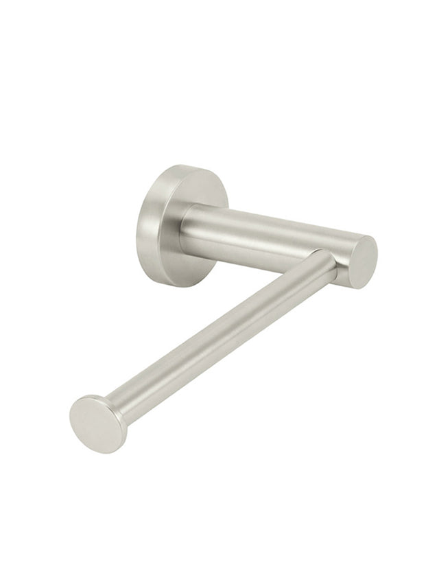 Round Toilet Roll Holder - PVD Brushed Nickel (SKU: MR02-R-PVDBN) by Meir