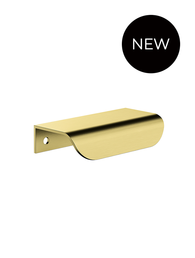 Öppen Edge-Pull 75mm Cabinet Handle (Brushed) - Default Title (SKU: MRCH-1E07N-PVDBB) by Meir
